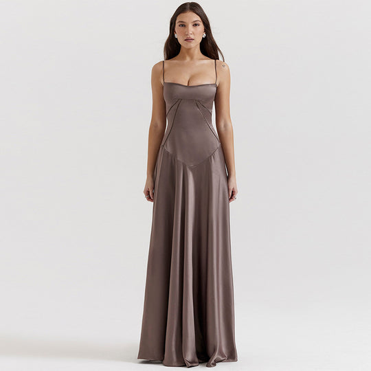 Damen Elegantes Abendkleid mit tailliertem Schnitt und schwingendem Rock Heidi-Mode