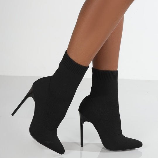 Damen High Heels mit enganliegendem Stricksohlen-Design Heidi-Mode