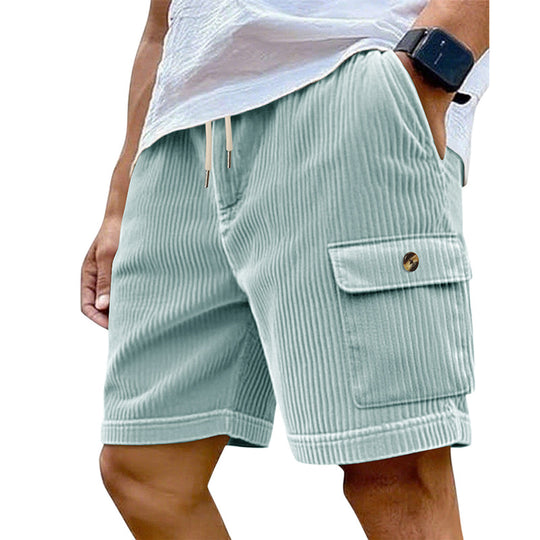 Herren Cargo-Shorts mit schmalem Schnitt und praktischen Seitentaschen Heidi-Mode