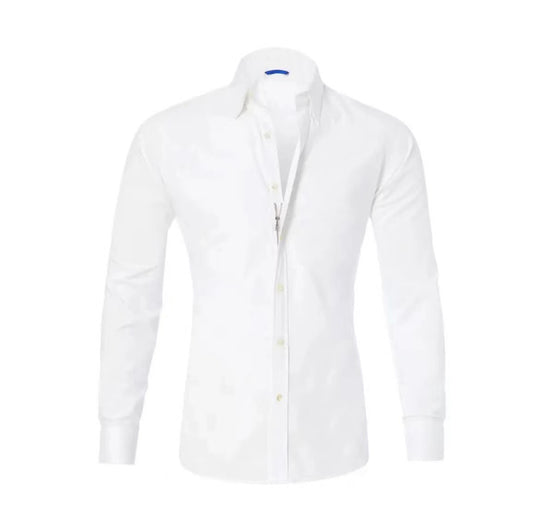 Herren modisches Langarmhemd mit Reißverschluss Heidi-Mode