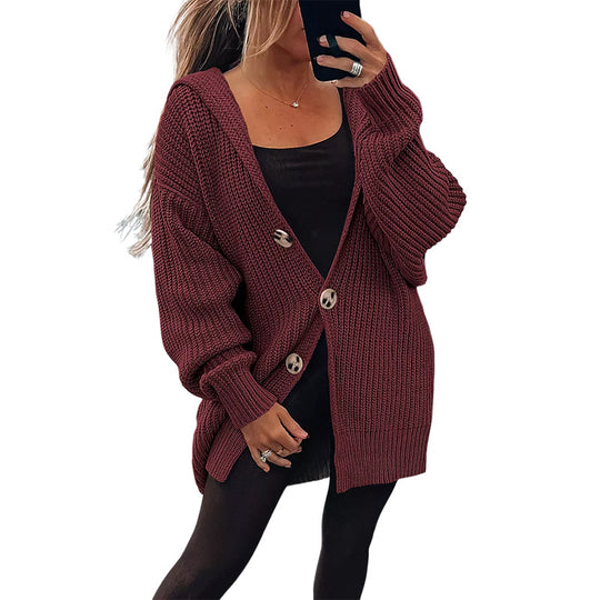 Damen Übergroßer Strickcardigan Heidi-Mode