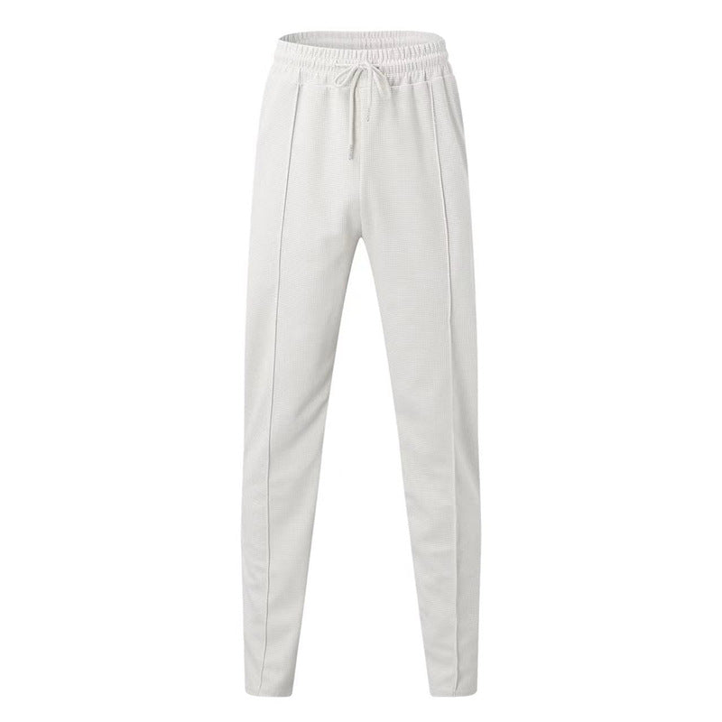 Damen bequeme Stretch-Jogginghose mit hohem Bund und Kordelzug Heidi-Mode