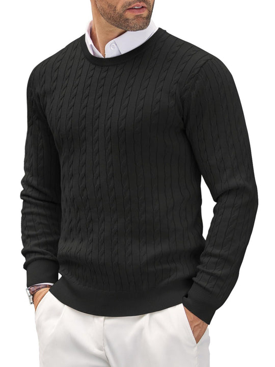 Herren Strickpullover mit Fischgratmuster Heidi-Mode