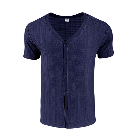 Herren kurzärmliges Hemd mit strukturiertem Design Heidi-Mode