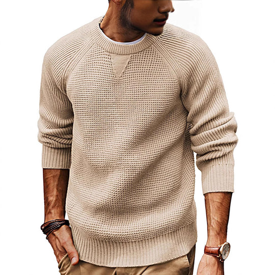 Herren strukturiertes Pullover mit lässigem Schnitt Heidi-Mode