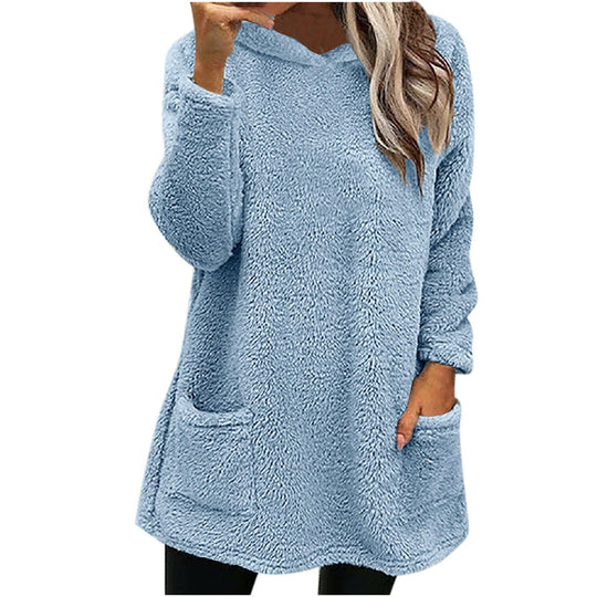 Damen Kuschelige Fleece-Pullover Heidi-Mode