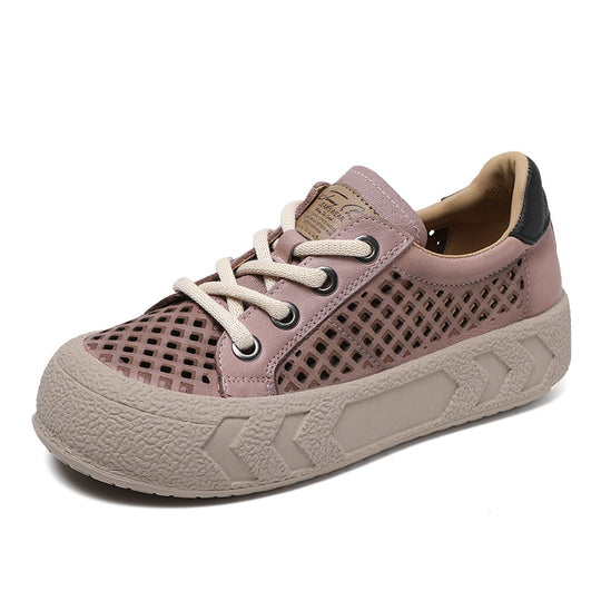 Herren Freizeit Atmungsaktive Mesh Sneaker mit Texturiertem Außensohle Heidi-Mode