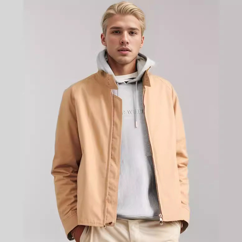 Herren sportliche Utility-Jacke mit wärmendem Innenfutter und stylischem Kragen Heidi-Mode