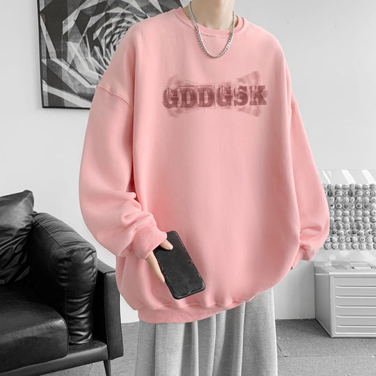 Herren lässiger Oversized Sweatshirt mit kreativem Grafikdesign Heidi-Mode 1749722358