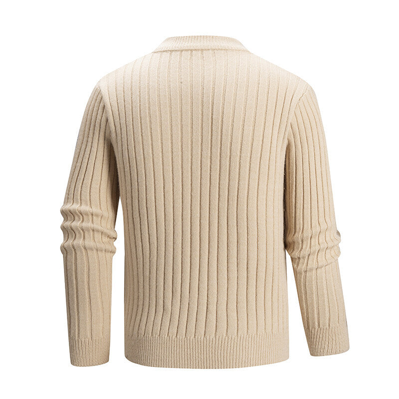 Herren Pullover aus strukturiertem Strickmaterial Heidi-Mode