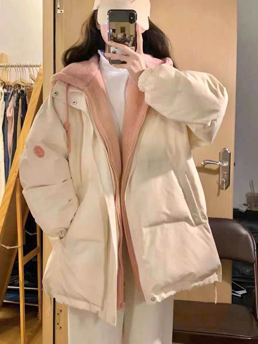 Damen gesteppte Winterjacke mit wärmendem Fleece-Innenfutter und praktischem Kapuzenkragen Heidi-Mode