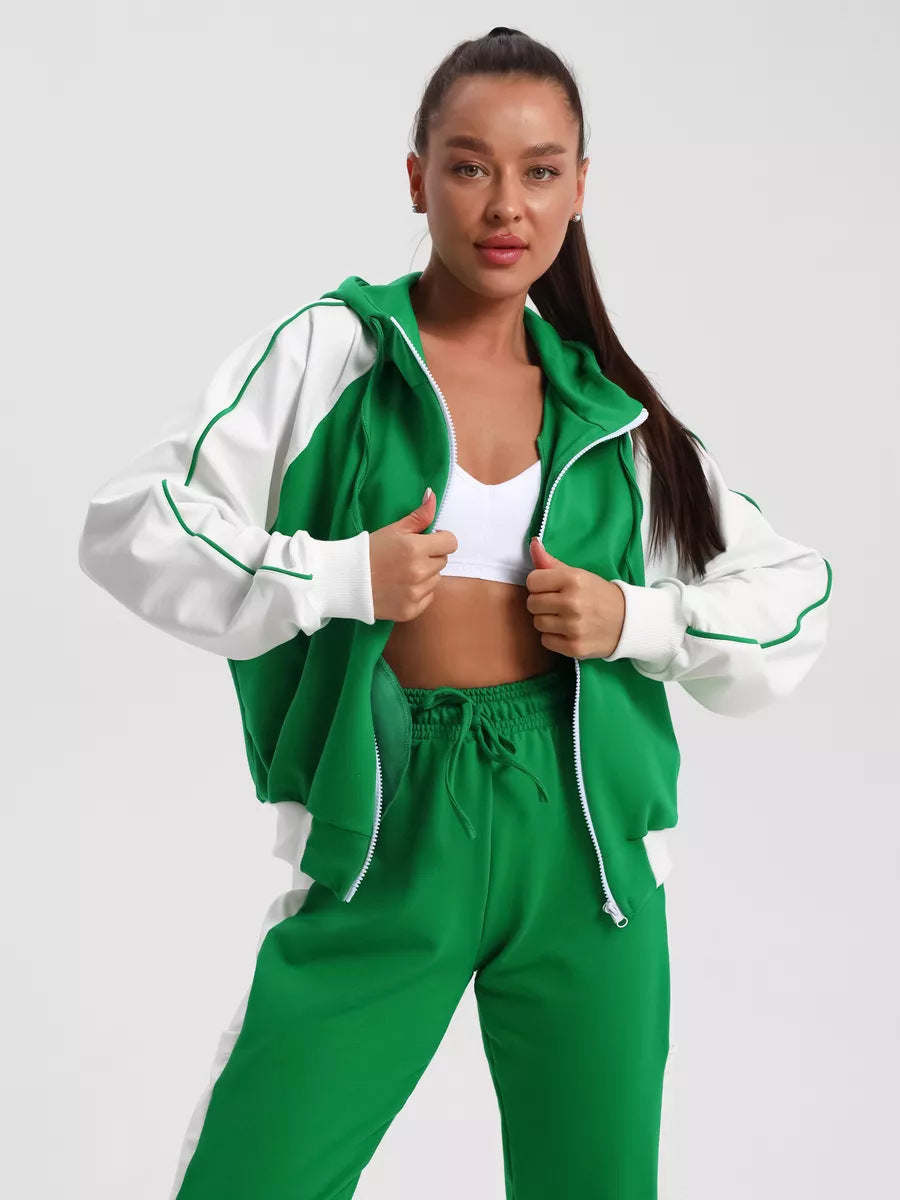 Damen Sportlicher Hoodie-Trainingsanzug mit eleganten Details und hochwertigem Material Heidi-Mode