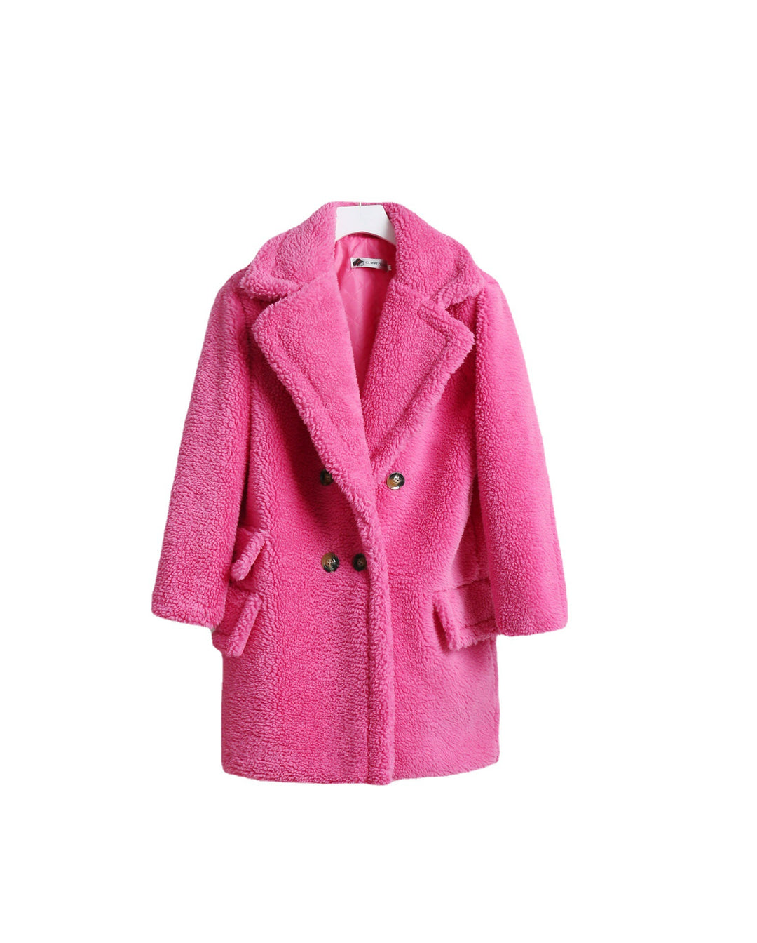Damen Kuscheliger Doppelknopf-Mantel Heidi-Mode