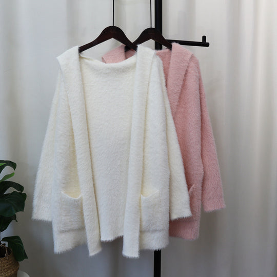 Damen Kuscheliger Cardigan mit langen Ärmeln und praktischen Taschen Heidi-Mode