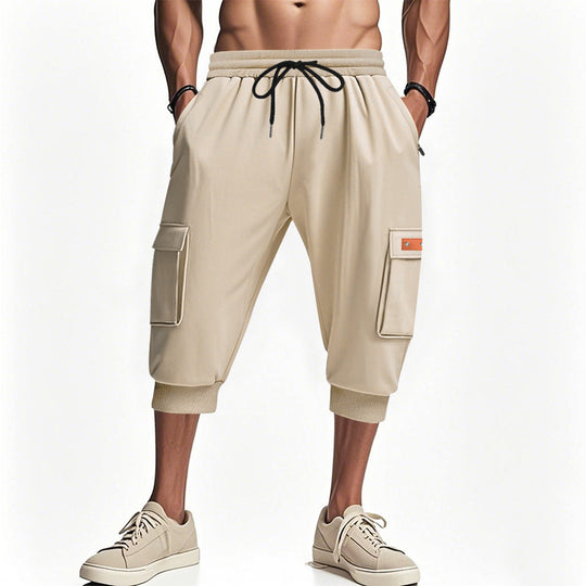 Herren Cargo-Shorts mit elastischem Bund und praktischen Seitentaschen Heidi-Mode