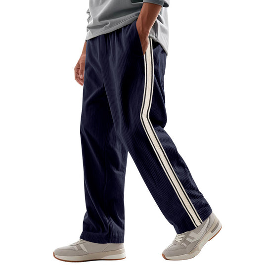 Herren Sportliche Freizeithose mit seitlichen Streifen Heidi-Mode