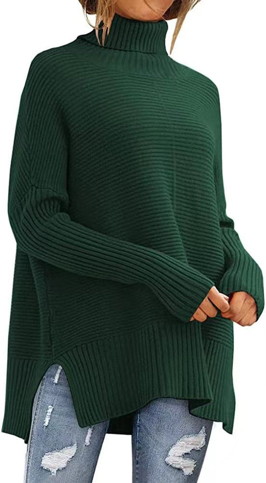 Damen Kuscheliger Rollkragenpullover Heidi-Mode