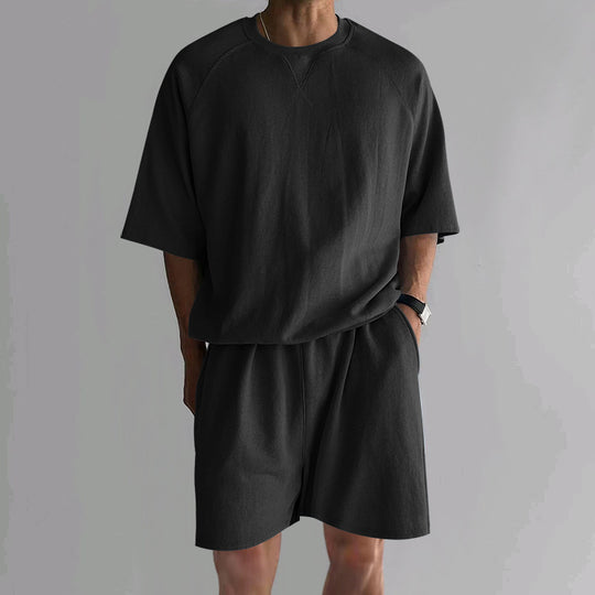 Herren funktionales Freizeit-Set aus atmungsaktivem Material mit bequemer Passform Heidi-Mode