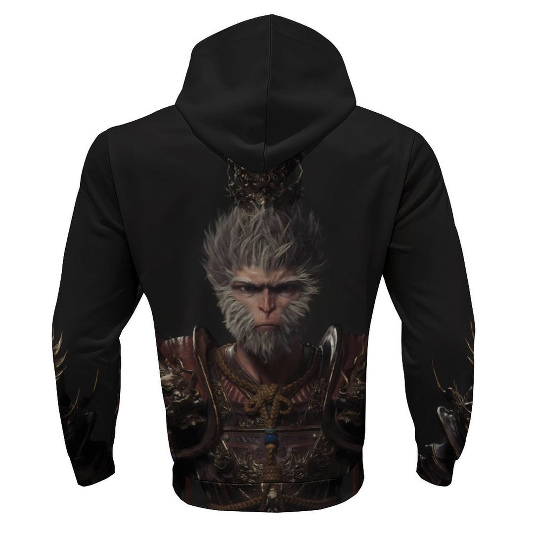 Herren Kapuzenpullover mit auffälligem Tiermotiv und praktischem Design Heidi-Mode