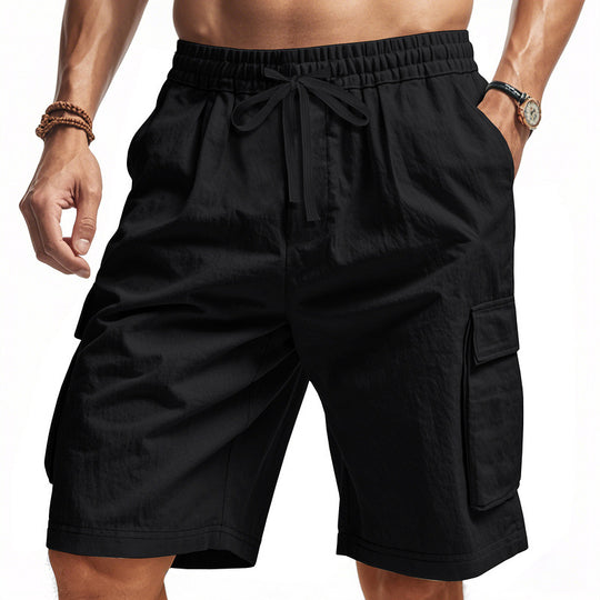 Herren Cargo-Shorts mit elastischem Bund und praktischen Seitentaschen Heidi-Mode 1757709064