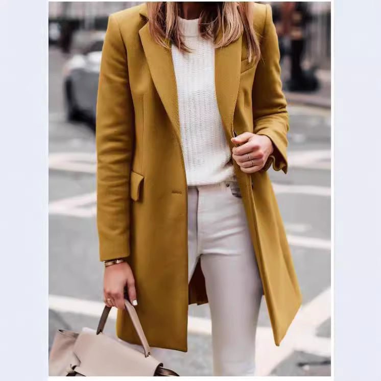 Damen eleganter taillierter Übergangsblazer Heidi-Mode