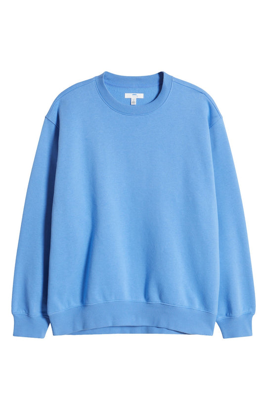Damen entspannter Sweatshirt mit klassischem Rundhalsausschnitt Heidi-Mode