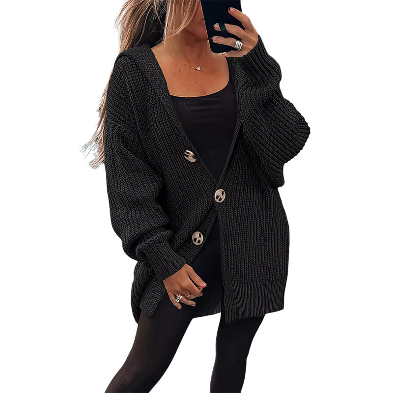 Damen Übergroßer Strickcardigan Heidi-Mode