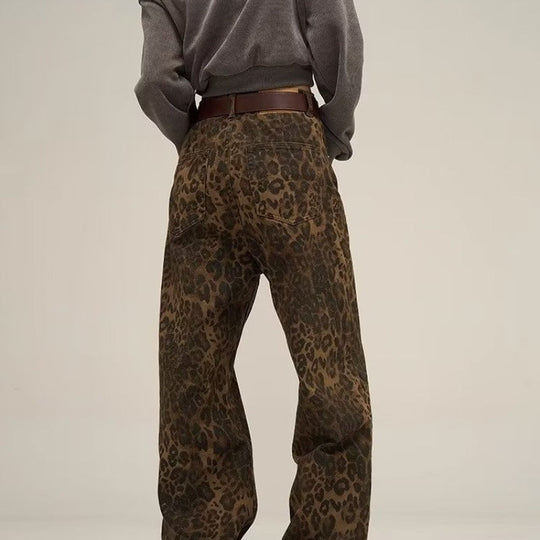 Leopardenprint Jeans