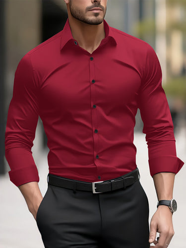 Herren Slim-Fit Langarmhemd mit modernem Schnitt und eleganten Akzenten Heidi-Mode