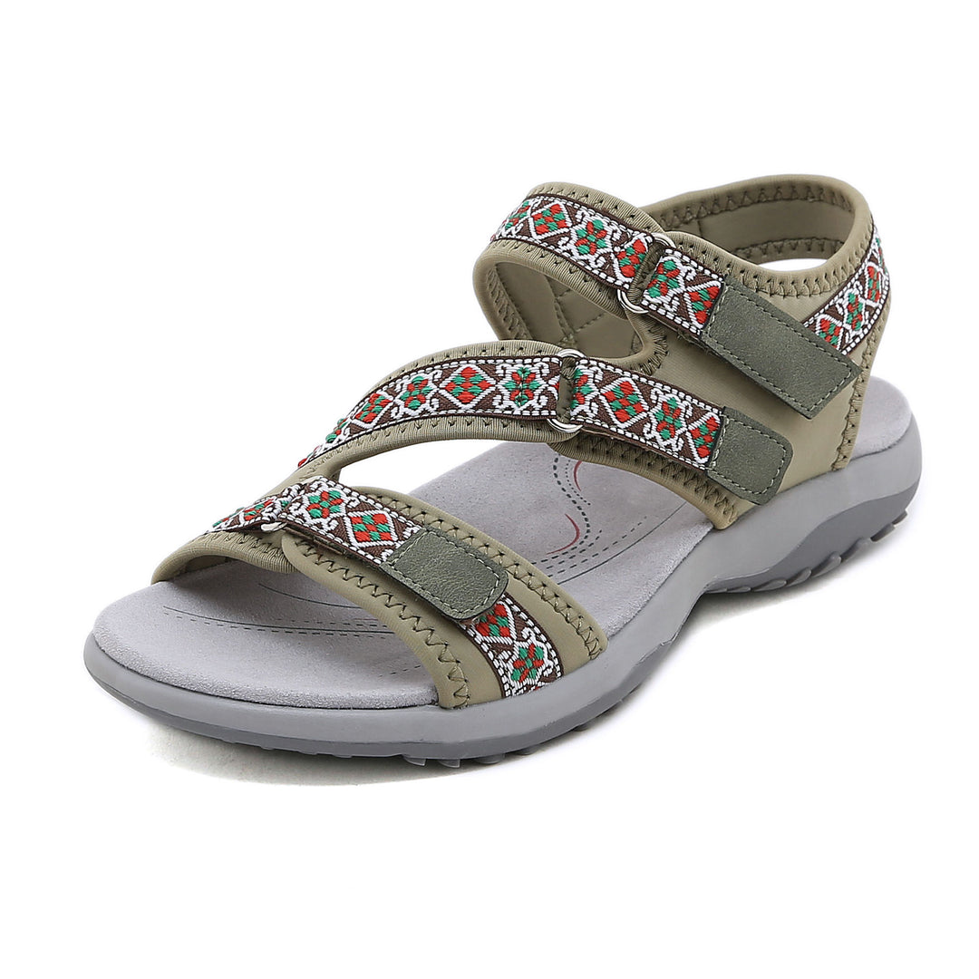 Damen Sportliche Trekking-Sandalen mit verstellbaren Riemen und rutschfester Sohle Heidi-Mode