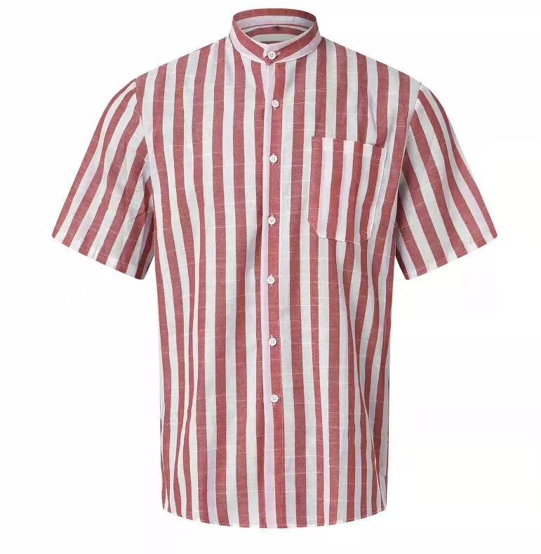Heidi Mode | Herren Hemd mit gestreiftem Revers