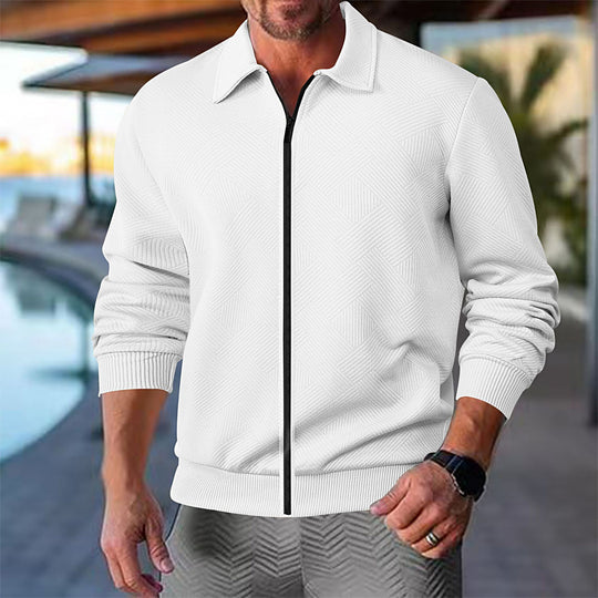 Herren Leichte Freizeitjacke mit strukturiertem Design Heidi-Mode
