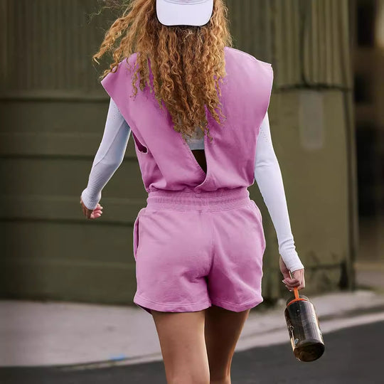 Damen Sportliches Kurzarm-Outfit Heidi-Mode