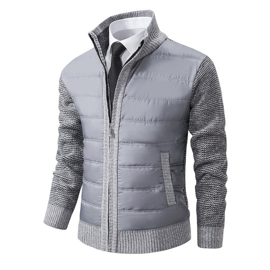 Herren Übergangsjacke mit hochabschließendem Kragen und atmungsaktiven Einsätzen Heidi-Mode