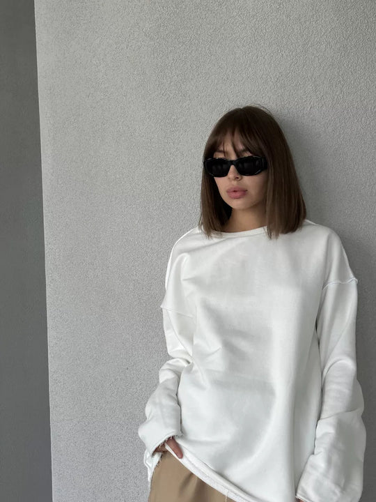 Damen Oversized Sweatshirt Heidi-Mode