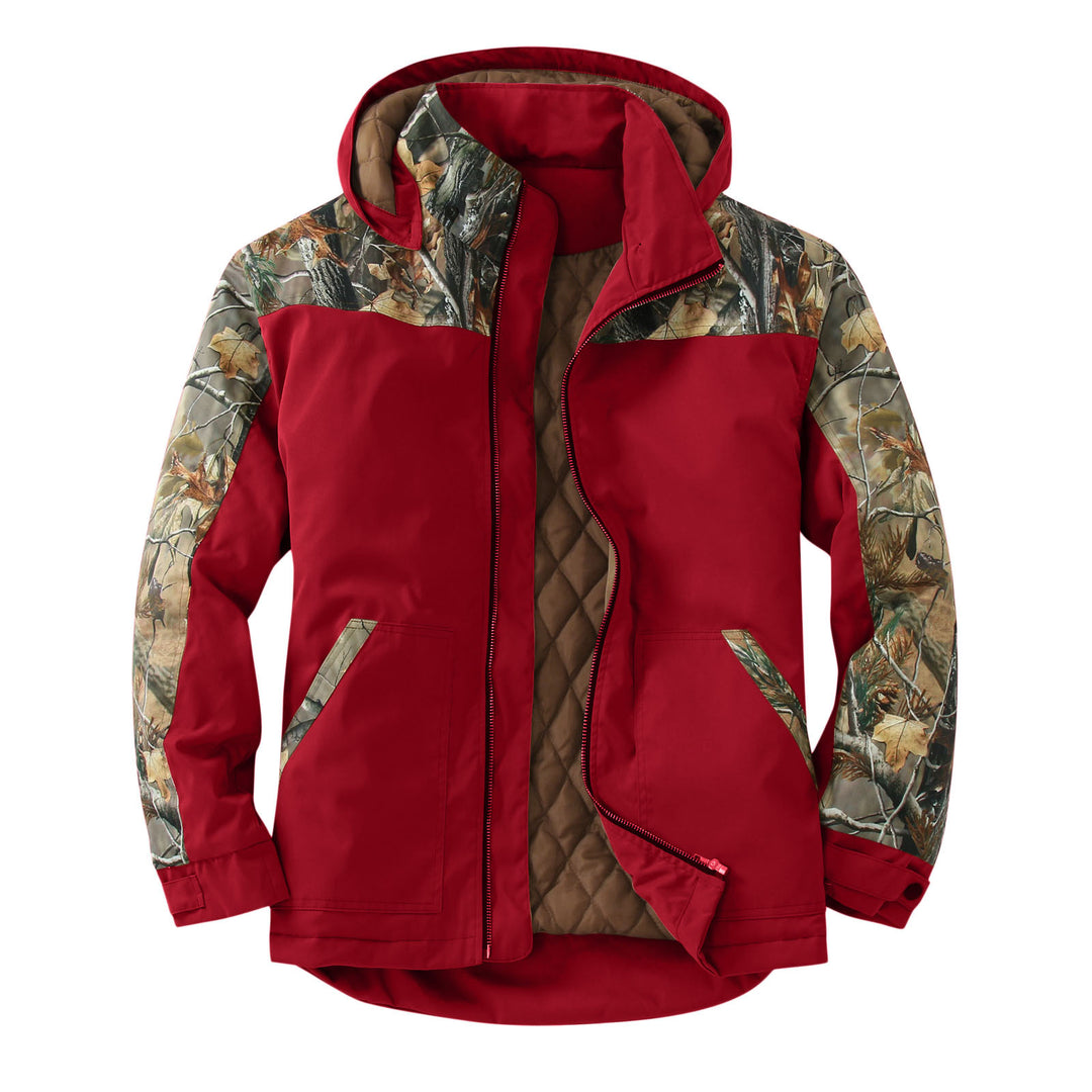 Damen wetterfeste Outdoorjacke mit vielseitigem Camouflage-Design Heidi-Mode