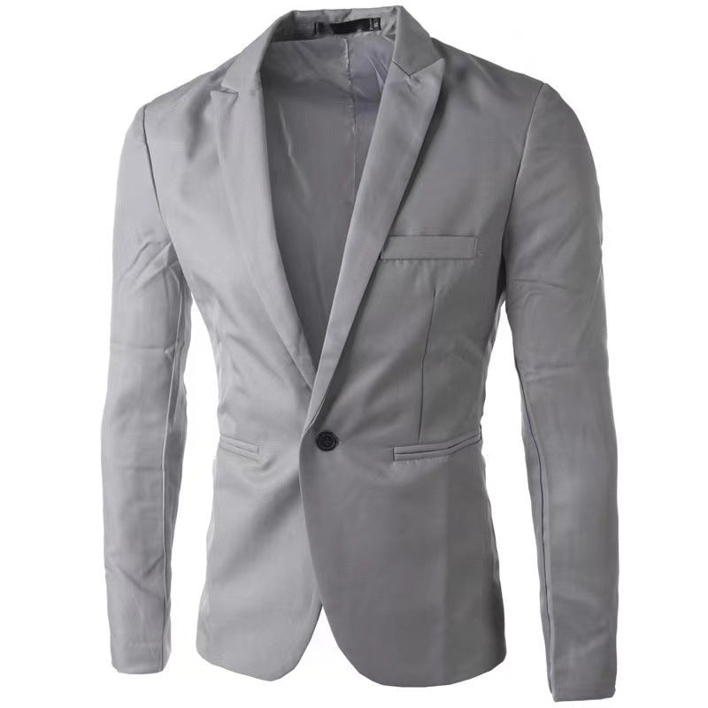 Herren eleganter Anzugblazer mit modernem Schnitt und feiner Textur Heidi-Mode