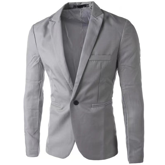 Herren eleganter Anzugblazer mit modernem Schnitt und feiner Textur Heidi-Mode