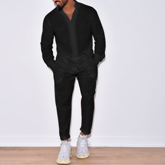 Herren Leinenanzug mit modernem Schnitt und lässigem Look Heidi-Mode