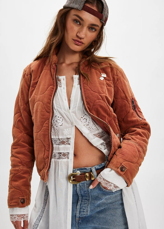 Damen gesteppte Bomberjacke Heidi-Mode