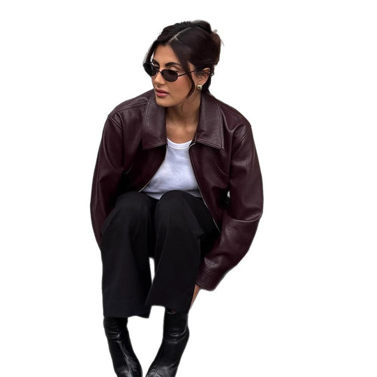 Damen elegante jacke mit oversized Schnitt Heidi-Mode