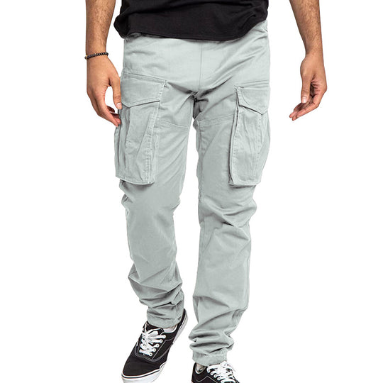 Herren Cargo-Hose mit mehreren praktischen Taschen und elastischem Bund Heidi-Mode