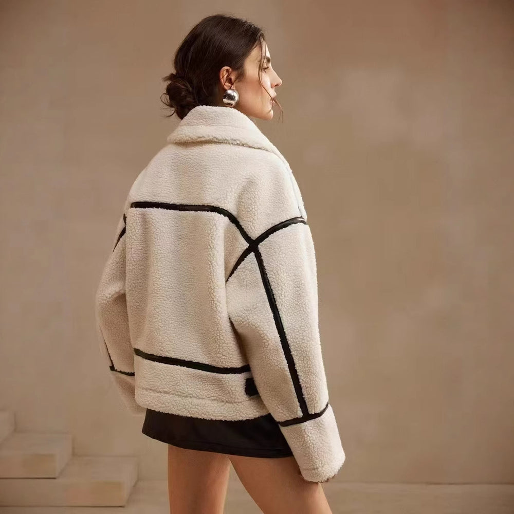 Damen Steppjacke mit hohem Kragen und Taschen Heidi-Mode