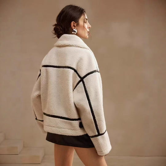 Damen Steppjacke mit hohem Kragen und Taschen Heidi-Mode