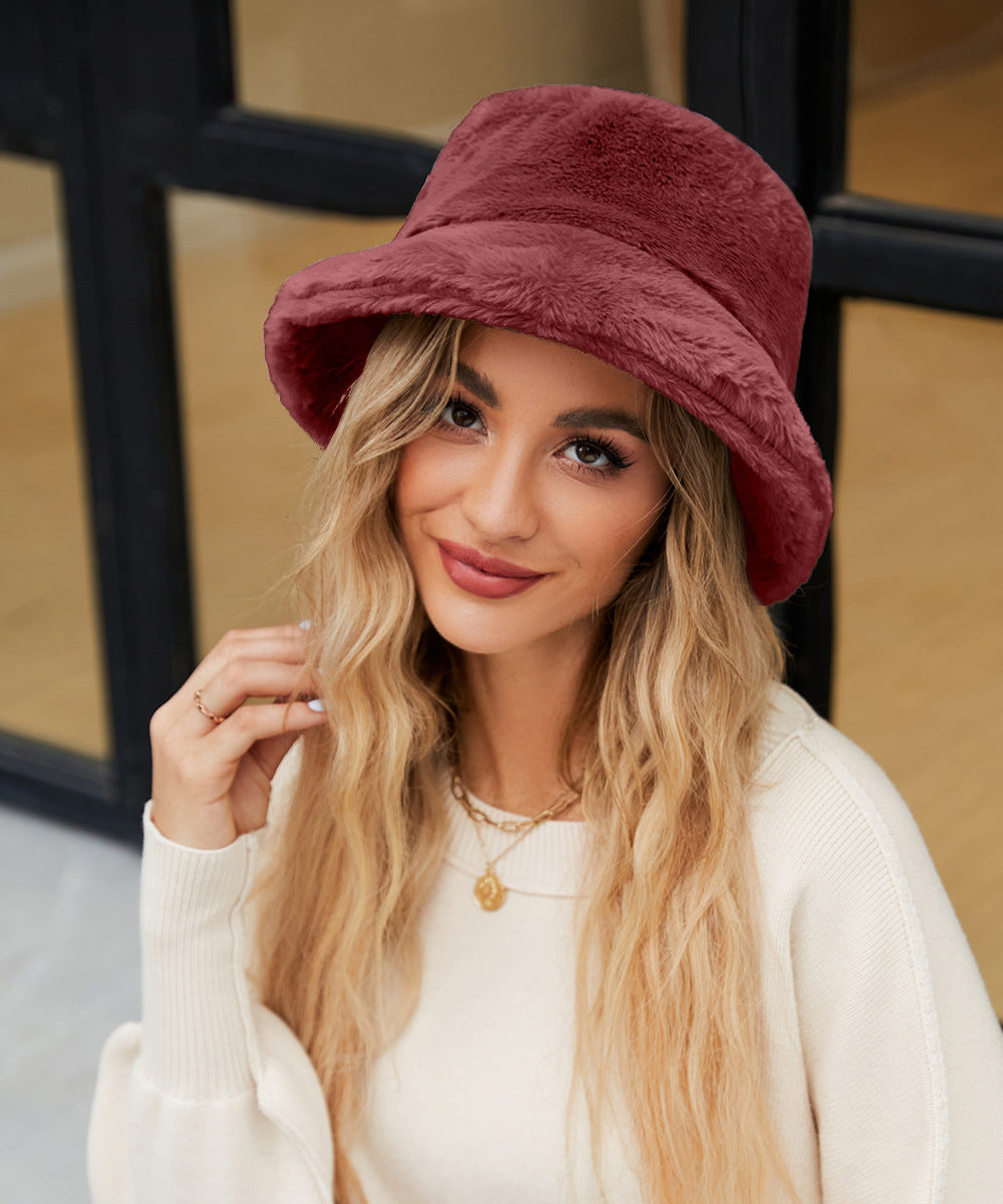 Damen Kuschelhut aus weichem Plüsch Heidi-Mode