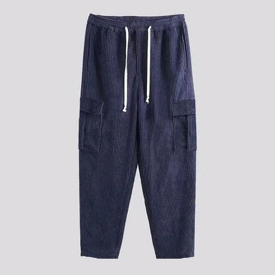 Damen lässige Freizeithose mit praktischen Cargo-Taschen und elastischem Bund Heidi-Mode