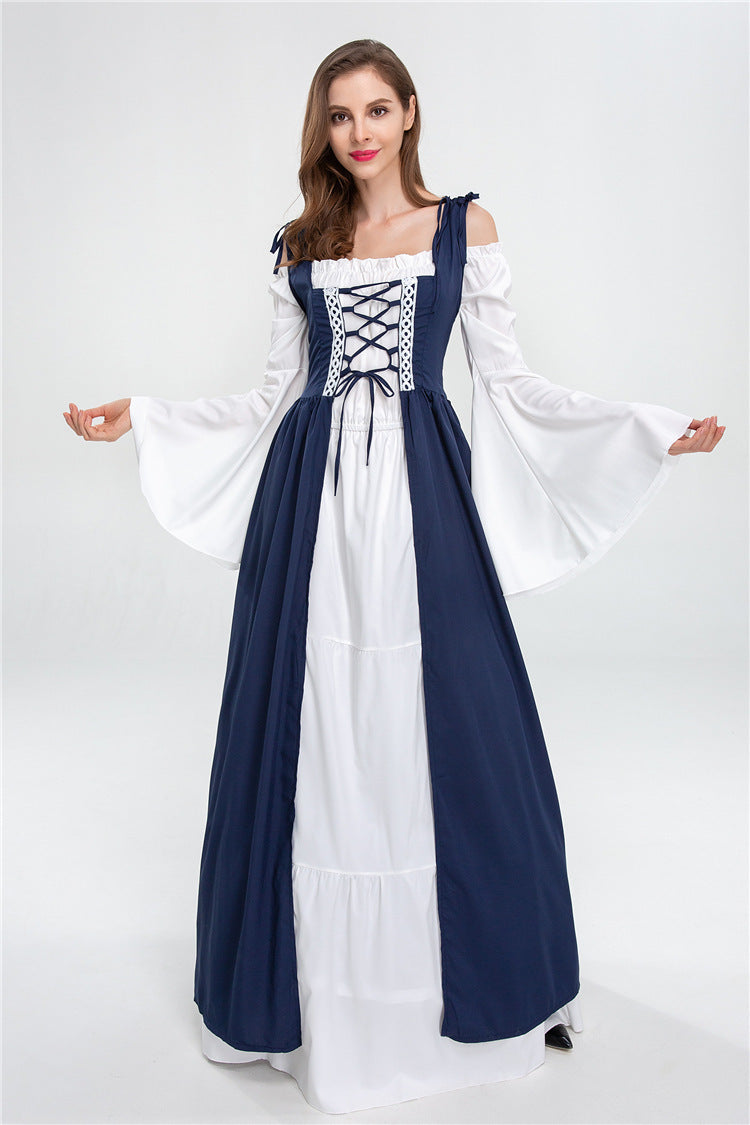Damen historisches Märchenkleid mit elegantem Oberteil und ausgestellten Ärmeln Heidi