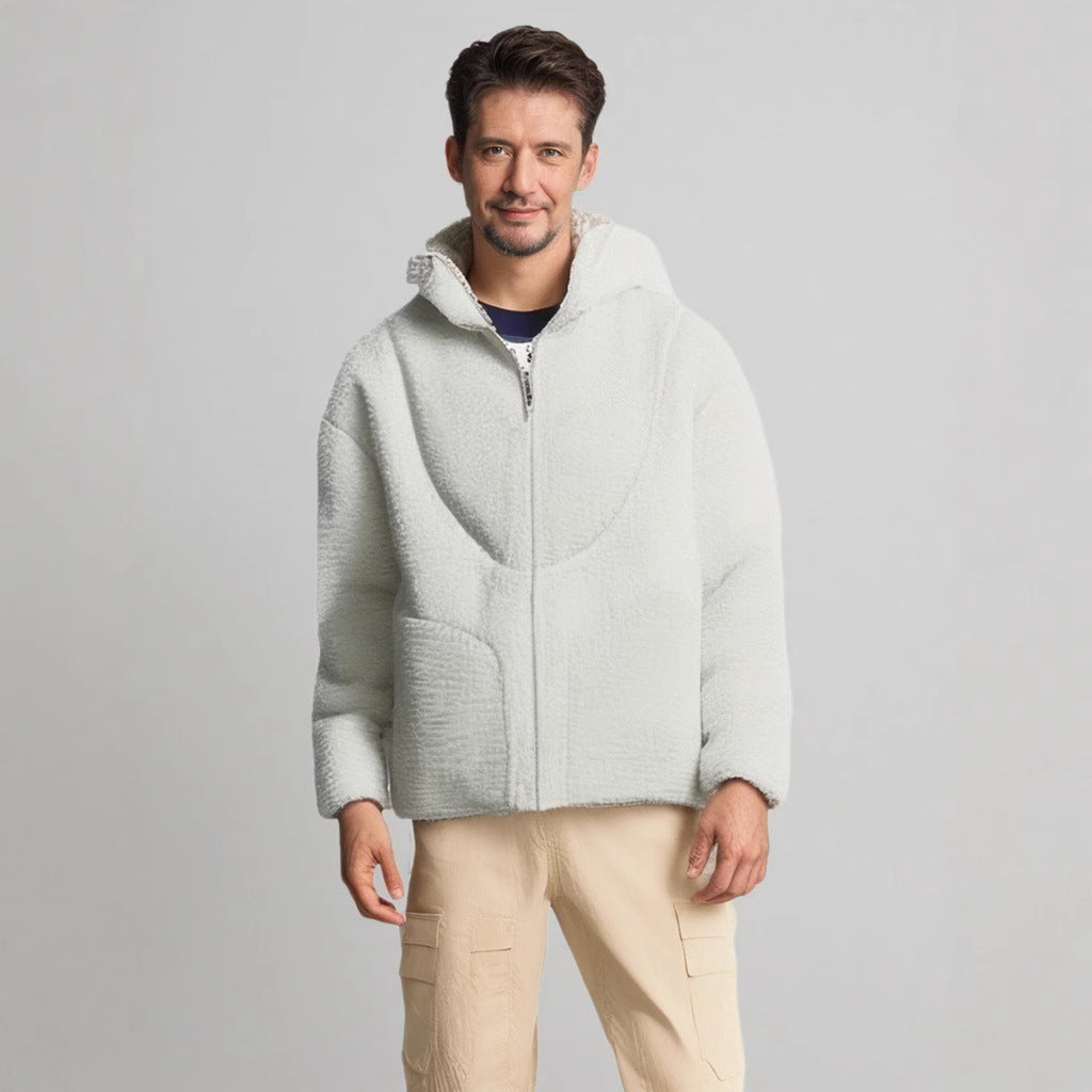 Damen Fleecejacke mit hohem Kragen und praktischen Reißverschlusstaschen Heidi-Mode