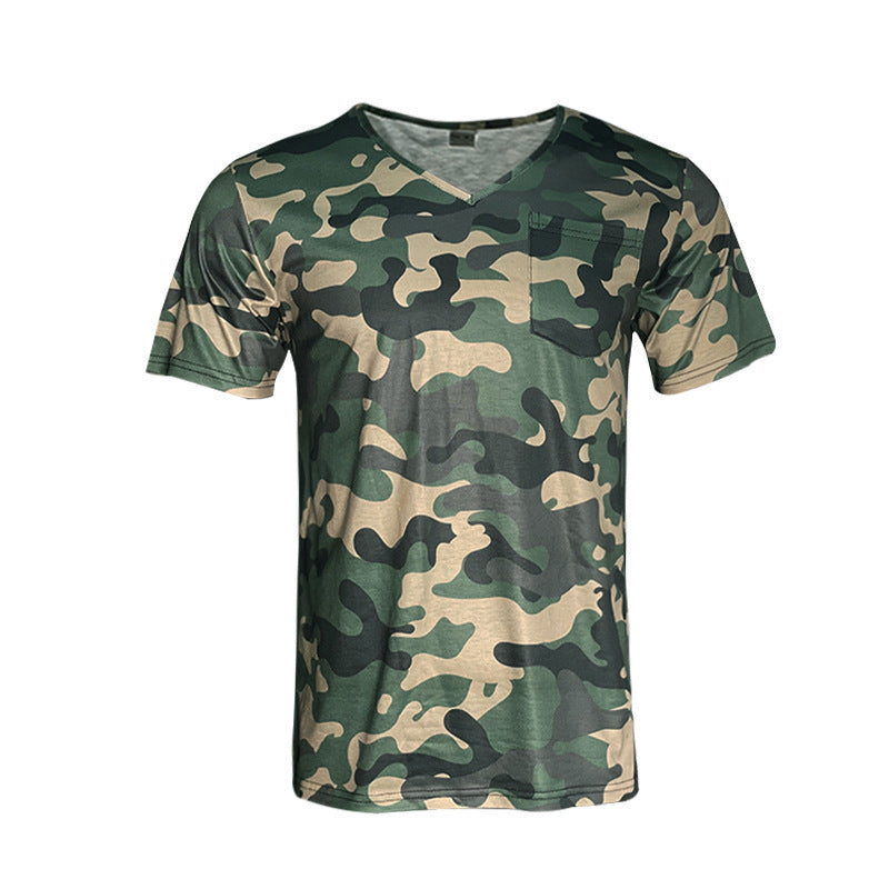 Herren Camouflage T-Shirt Heidi-Mode