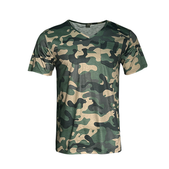 Herren Camouflage T-Shirt Heidi-Mode